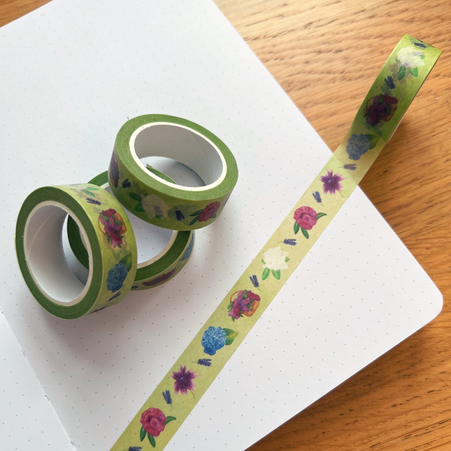 Summer Stroll Botanical Washi Tape | Decorative Craft Tape