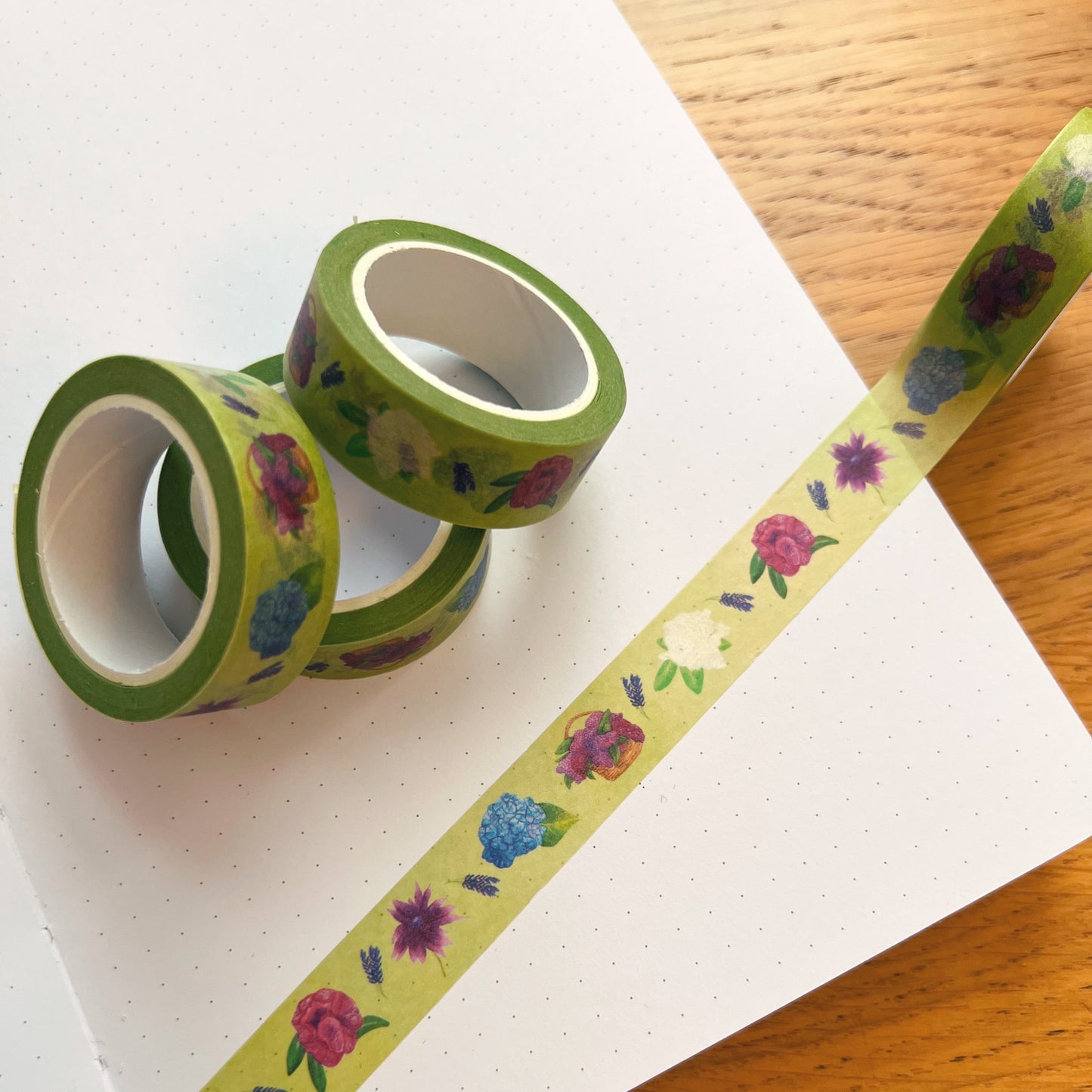 Summer Stroll Botanical Washi Tape | Decorative Craft Tape