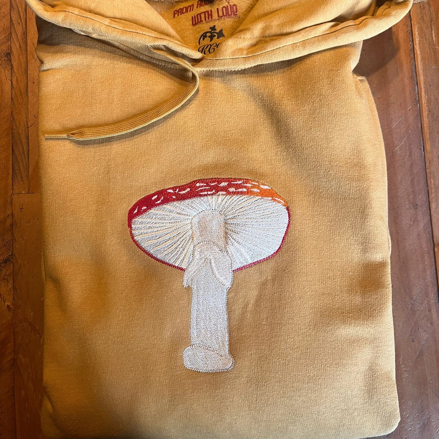 Forest Forager’s Mushroom Hoodie| Embroidered Fly Agaric