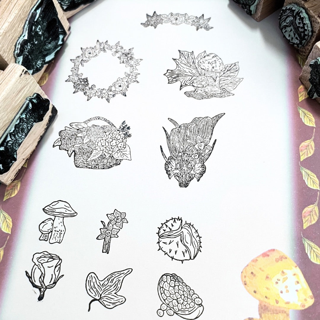 Penny Bun Mushroom Stamp | Eco-Friendly Rubber Stamp for Scrapbooking, Card Making & DIY Crafts
