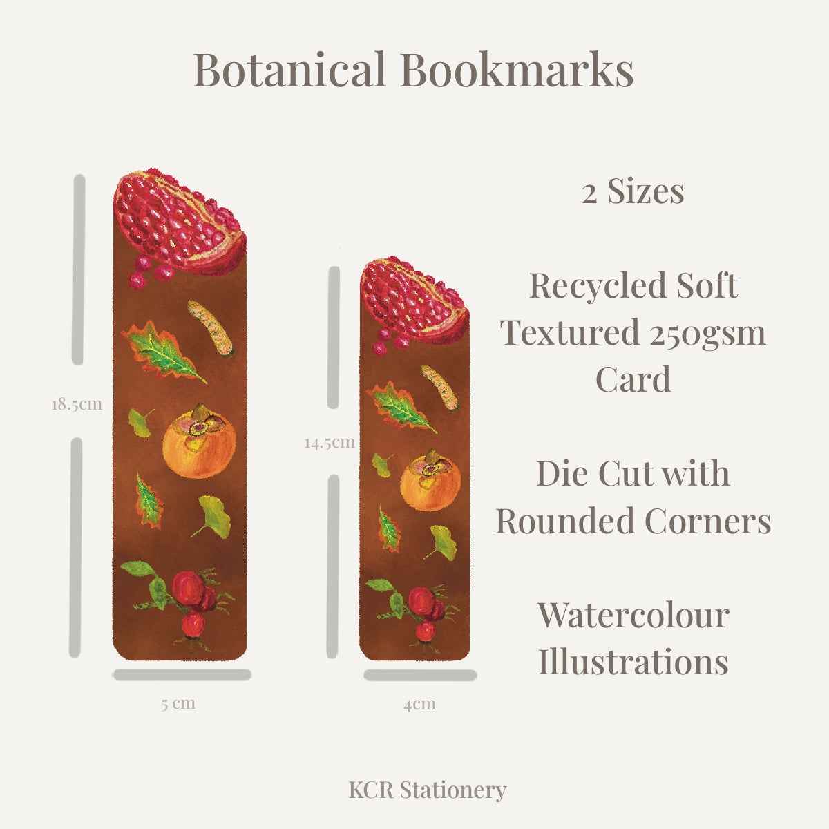 Woodland Walk Moss | Fruit Botanical Bookmark | Nature Inspired