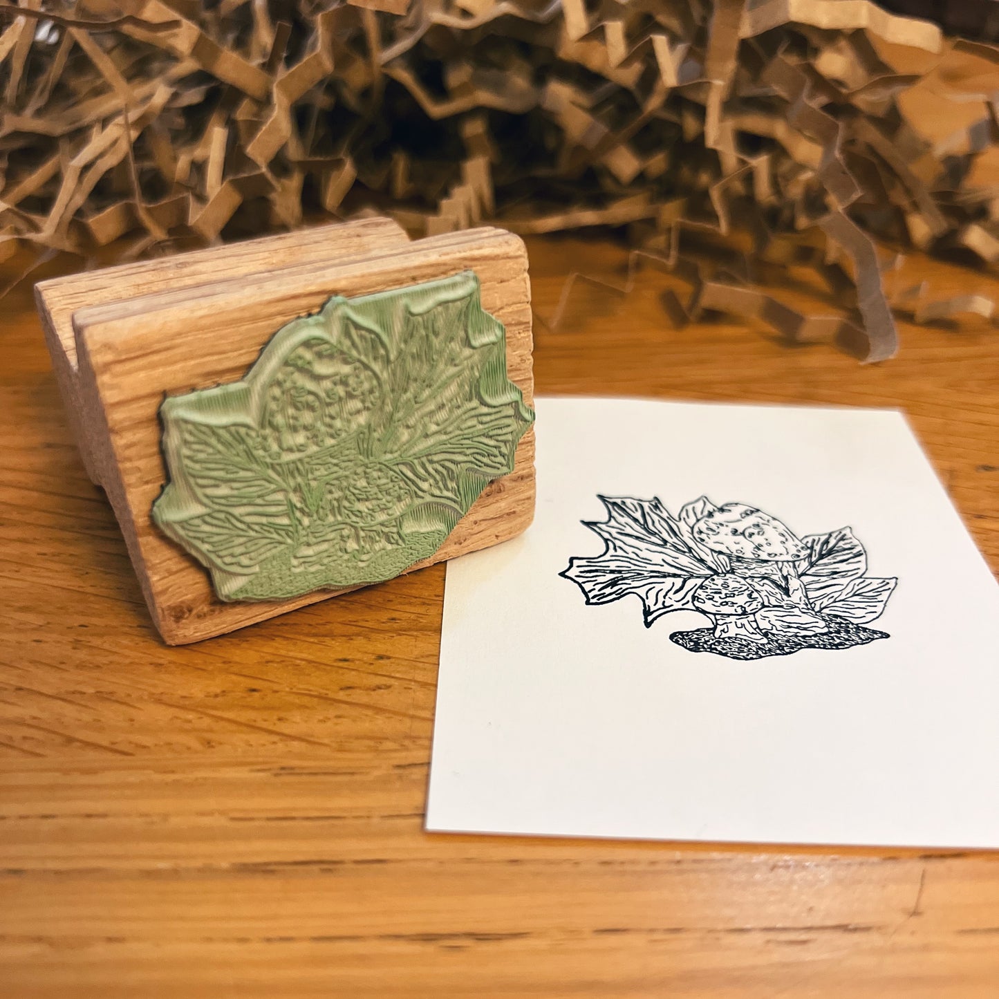 Autumn Seasonal Botanical Stamp