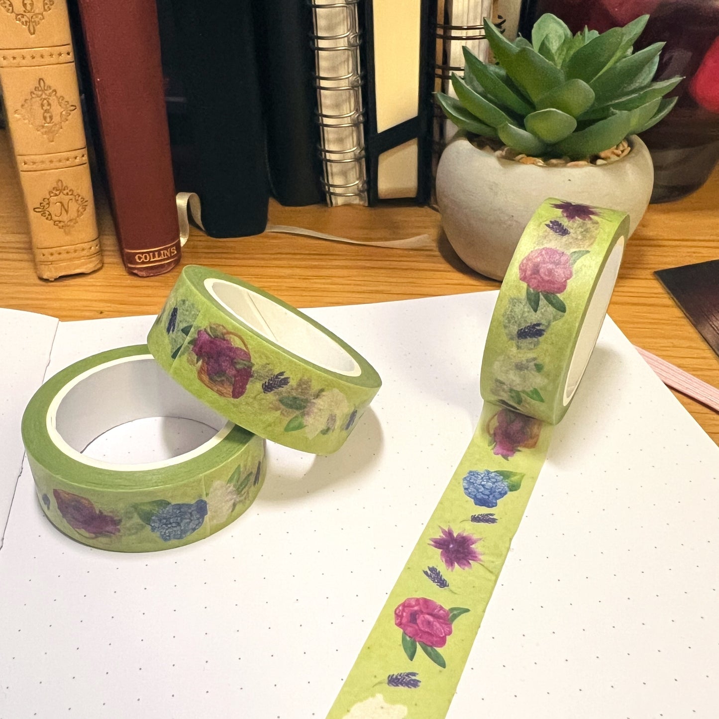 Summer Stroll Botanical Washi Tape | Decorative Craft Tape
