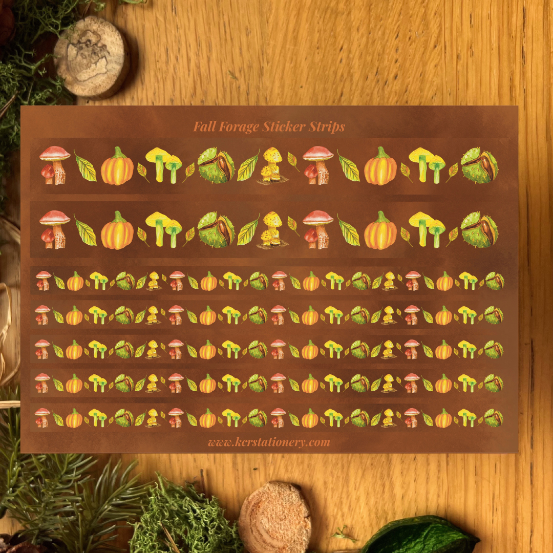 Fall Forage Sticker Sheets