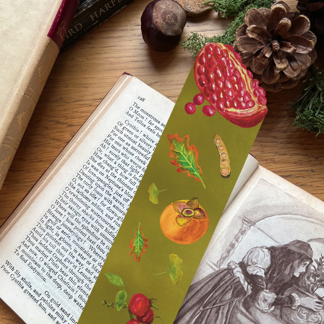 Woodland Walk Moss Fruit Bookmark