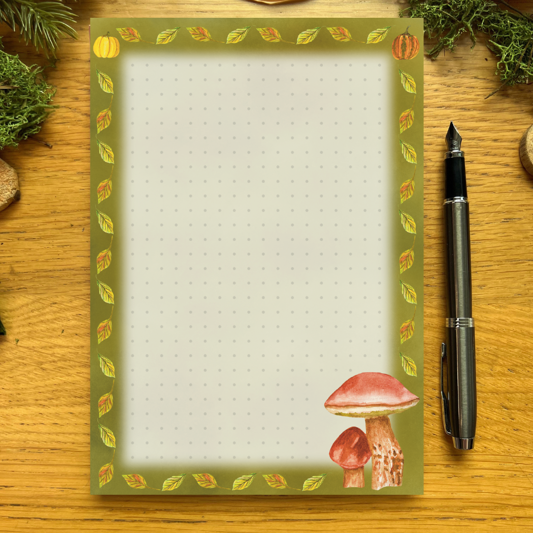 Mushroom Notepads | Fall Forage Moss Collection