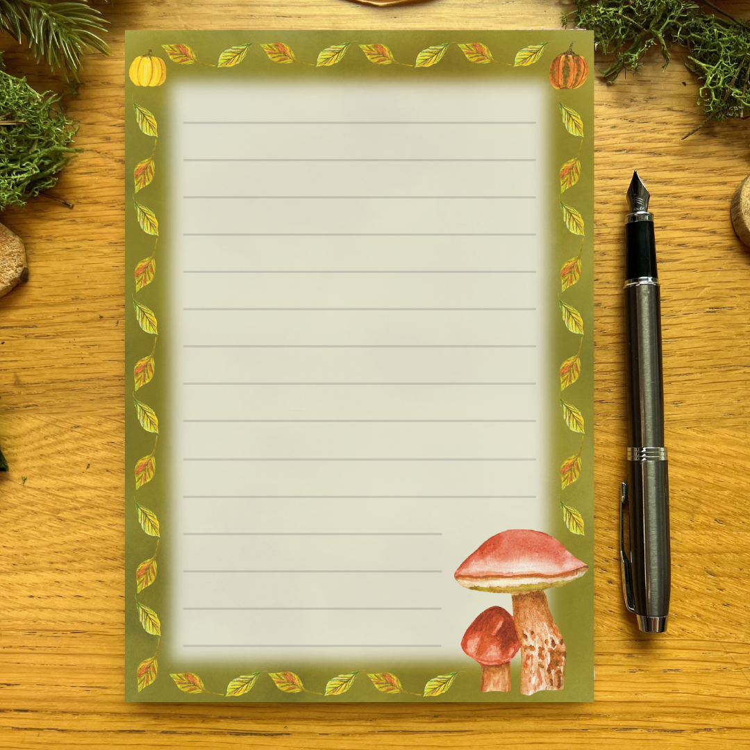 Mushroom Notepads | Fall Forage Moss Collection