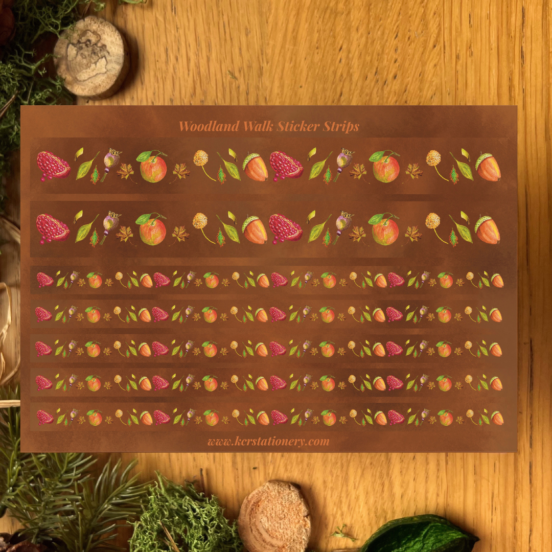 Woodland Walk Fruits Sticker Sheets