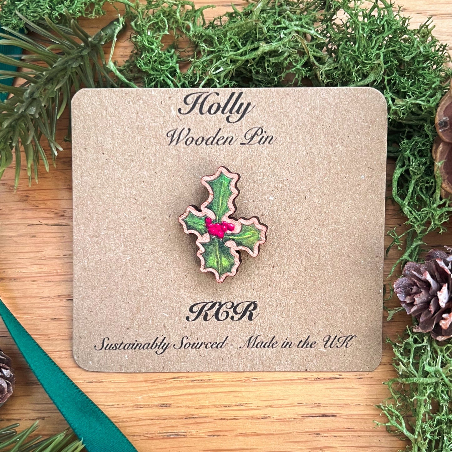 Holly Wooden Pin