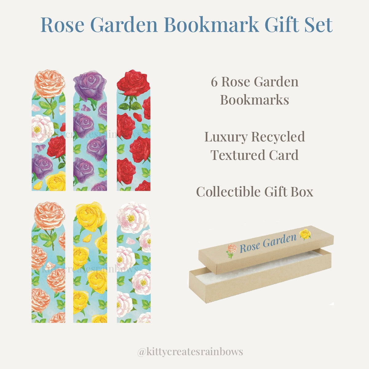 Rose Garden Bookmark Gift Set