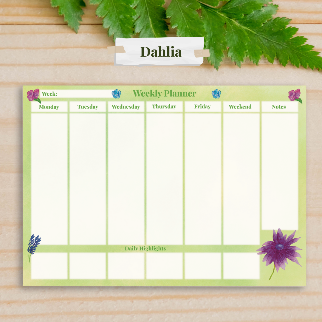 Summer Stroll Weekly Planner Pad