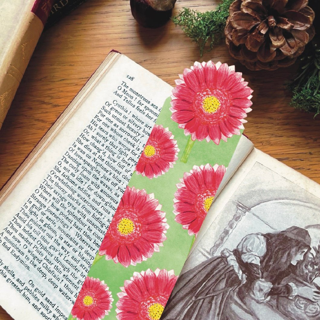 Gerbera Bookmark