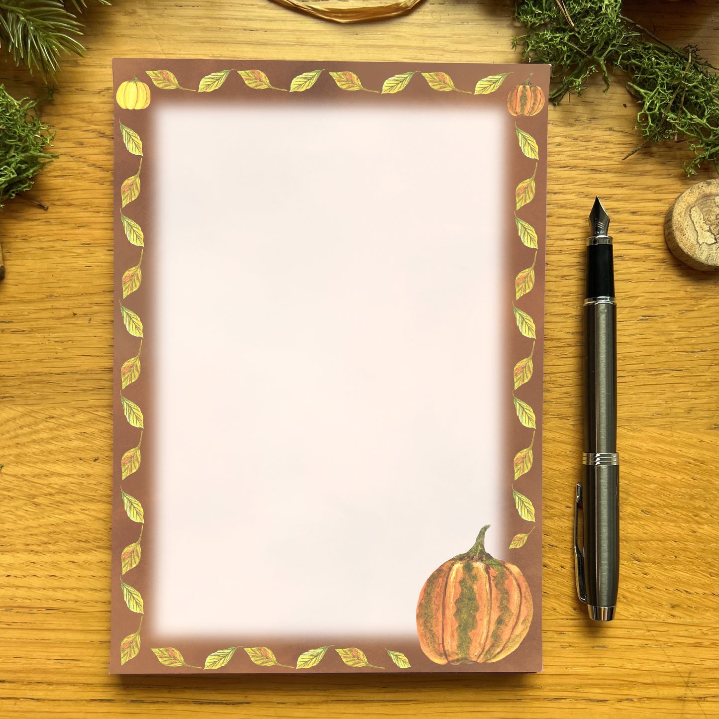 Pumpkin Notepad | Fall Forage Soil Collection