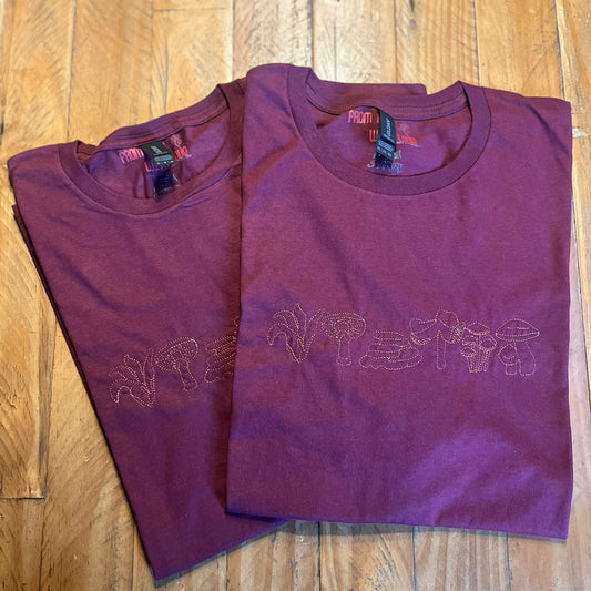 Forest Forager’s Mushroom T-Shirt | Embroidered