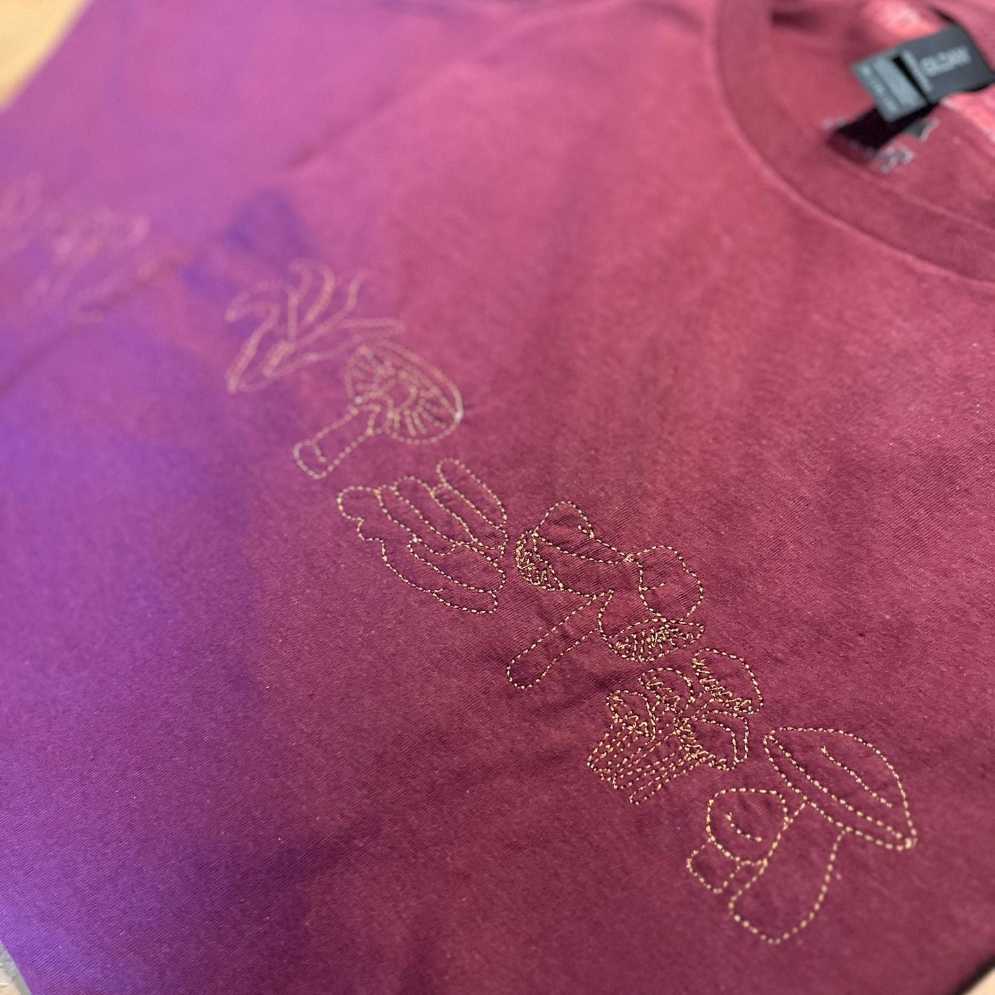 Forest Forager’s Mushroom T-Shirt | Embroidered