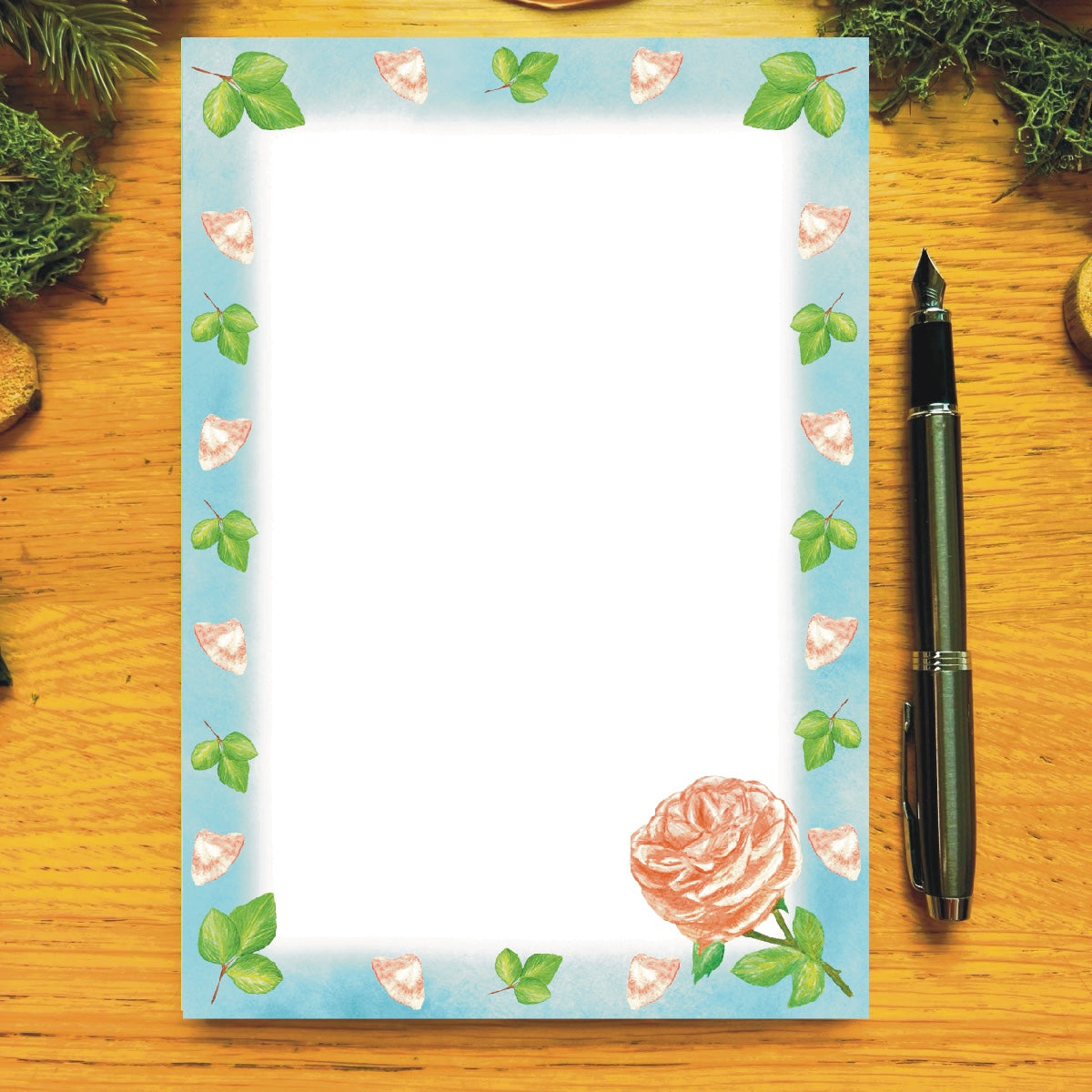 Peach Rose Garden Notepad | Rose Garden Collection