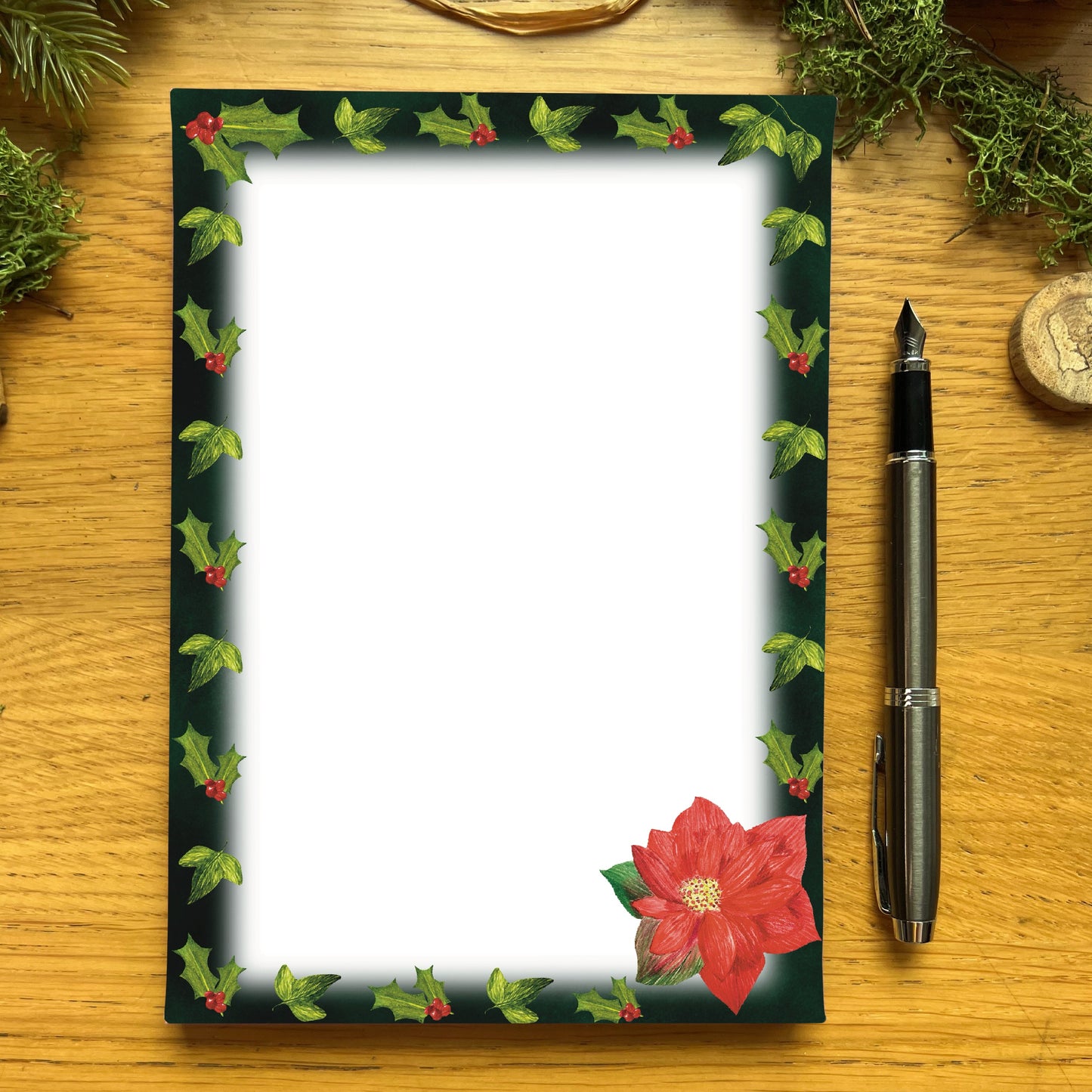 Winter’s Bloom Floral Notepad | Winter’s Bloom Collection