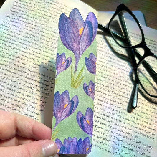 Crocus Botanical Bookmark | Nature Inspired
