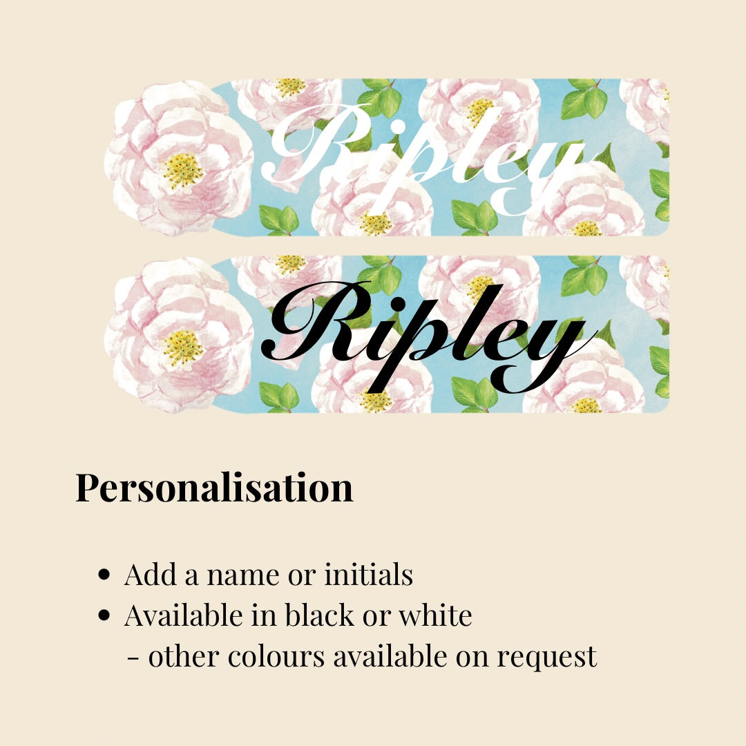 Pink Rose Garden Botanical Bookmark | Nature Inspired