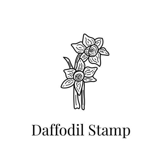 Daffodil Botanical Stamp | Eco-Friendly Rubber Stamp for Scrapbooking, Card Making & DIY Crafts