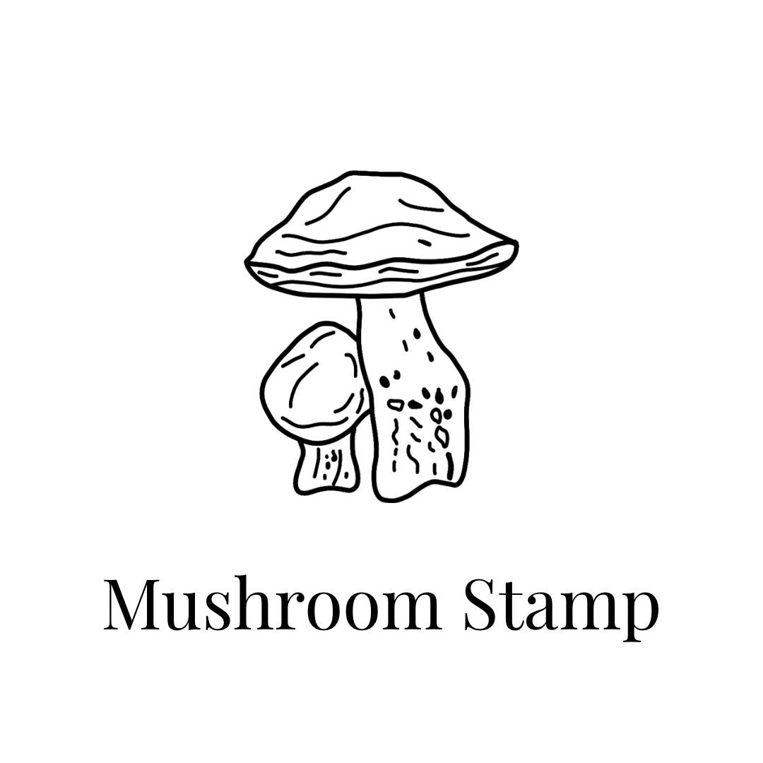 Penny Bun Mushroom Stamp | Eco-Friendly Rubber Stamp for Scrapbooking, Card Making & DIY Crafts