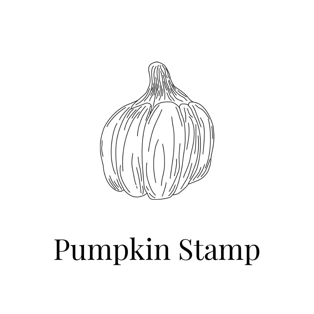 Pumpkin Botanical Stamp | Eco-Friendly Rubber Stamp for Scrapbooking, Card Making & DIY Crafts