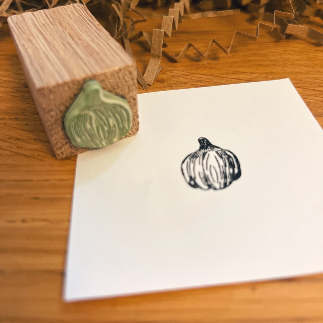 Pumpkin Botanical Stamp | Eco-Friendly Rubber Stamp for Scrapbooking, Card Making & DIY Crafts