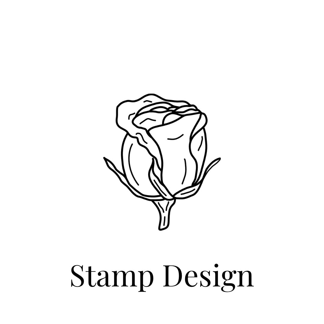 Rose Bud Botanical Stamp | Eco-Friendly Rubber Stamp for Scrapbooking, Card Making & DIY Crafts
