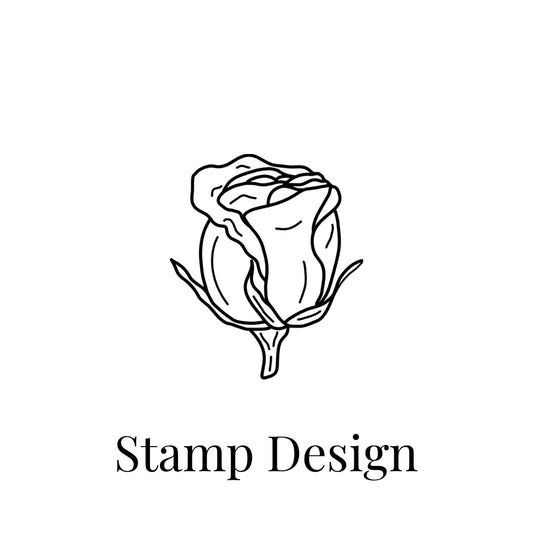 Rose Bud Botanical Stamp | Eco-Friendly Rubber Stamp for Scrapbooking, Card Making & DIY Crafts