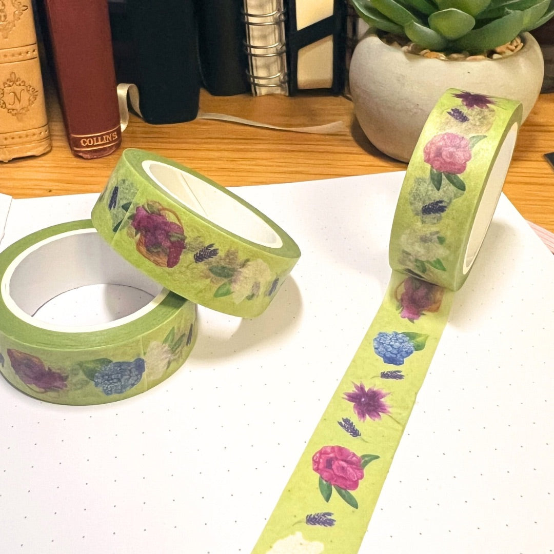 Summer Stroll Botanical Washi Tape | Decorative Craft Tape