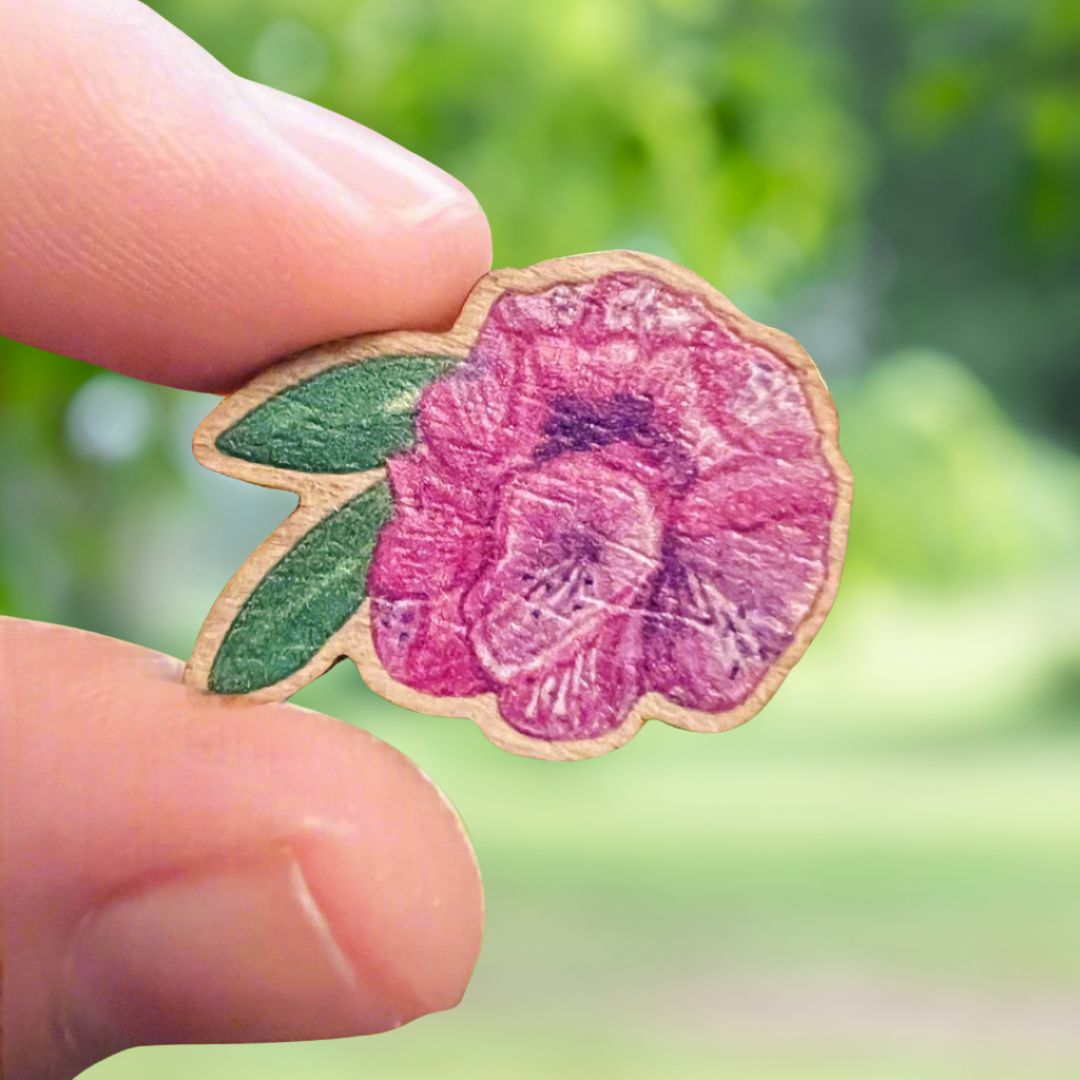 Botanical Bouquet Wooden Pin Set