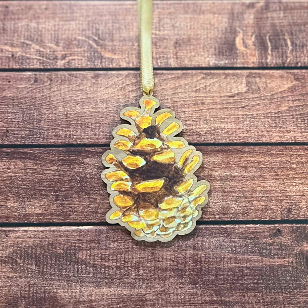 Luxury Handmade Pinecone Wooden Decoration | Eco-Friendly Woodland Ornament