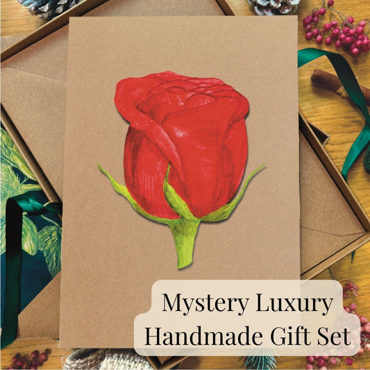 Mystery Luxury Handmade Card | Gift Set of 5 Cards | Eco-Friendly