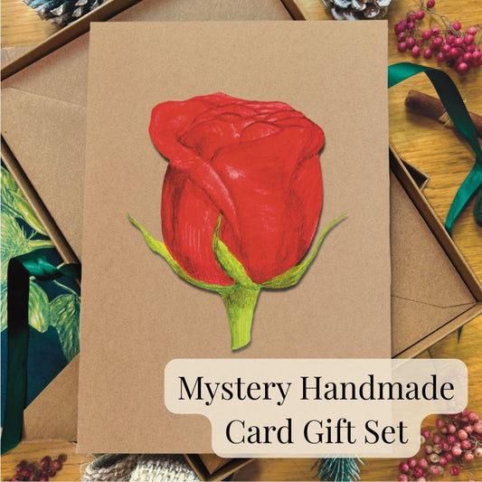 Mystery Luxury Handmade Card | Gift Set of 5 Cards | Eco-Friendly