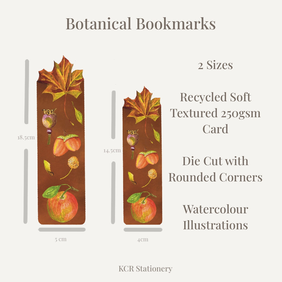 Woodland Walk Moss Maple Leaf Bookmark