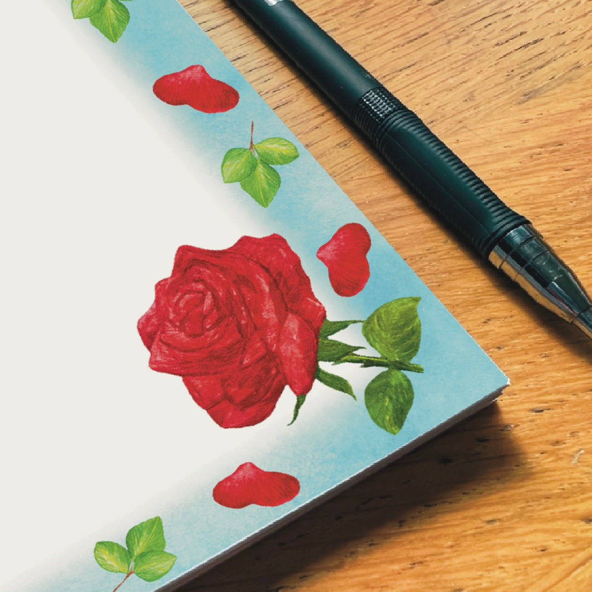 Red Rose Garden Notepad | Rose Garden Collection