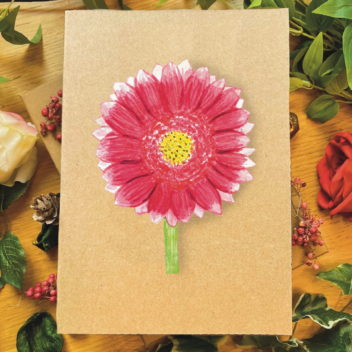 Gerbera Greetings Card