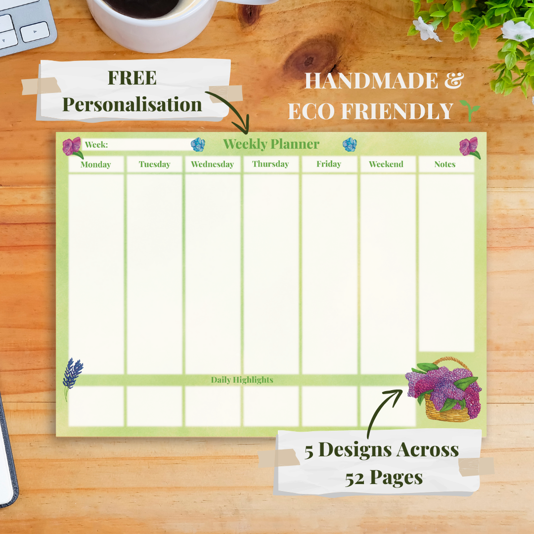 Summer Stroll Weekly Planner Pad